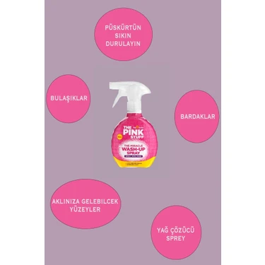 Wash Up Spray Dégraissant Surpuissant The Pink Stuff 500 ML