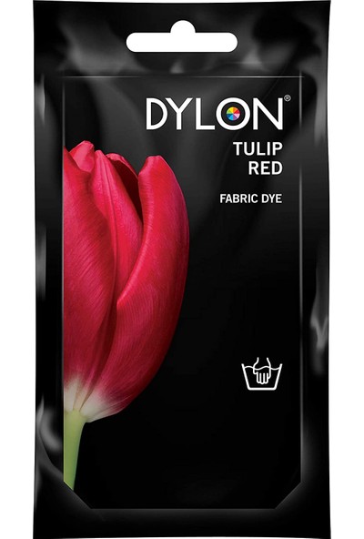 Dylon Elde Boyama - Lale Kırmızı - Tulip Red Fabric Dye - Elde Boyama - Kumaş Boyası / Giysi Boyası