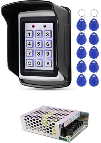 Koruyucu Kapaklı Metal RFID Şifreli Kapı Kilidi Sistemleri
