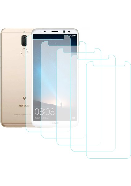 Huawei Mate 10 Lite Temperli Cam Ekran Koruyucu 5li Eko Paket