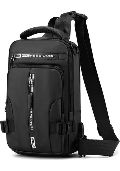 Büyük Kapasiteli Çok Fonksiyonlu Su Geçirmez Erkek Omuz Çantası - Siyah (Yurt Dışından)