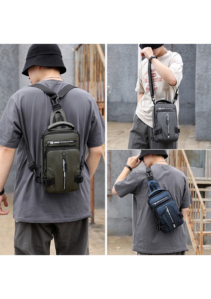 Büyük Kapasiteli Çok Fonksiyonlu Su Geçirmez Erkek Omuz Çantası - Siyah (Yurt Dışından) fiyatları