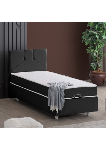 Wick Baza Başlık Letto Yatak Seti - Antrasit