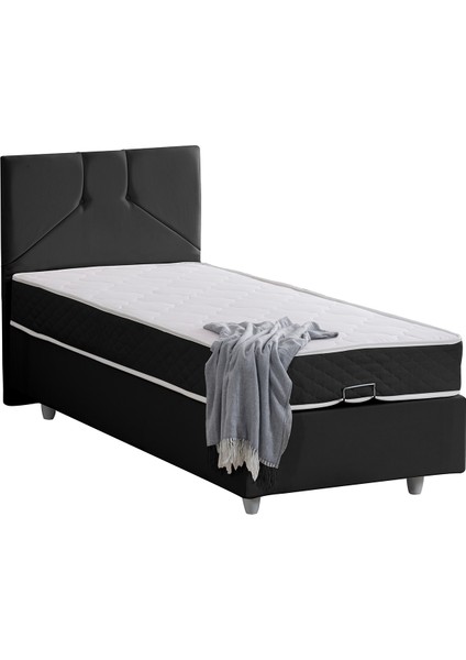 Wick Baza Başlık Letto Yatak Seti - Antrasit