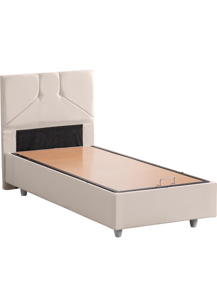 Wick Baza Başlık Letto Yatak Seti - Krem