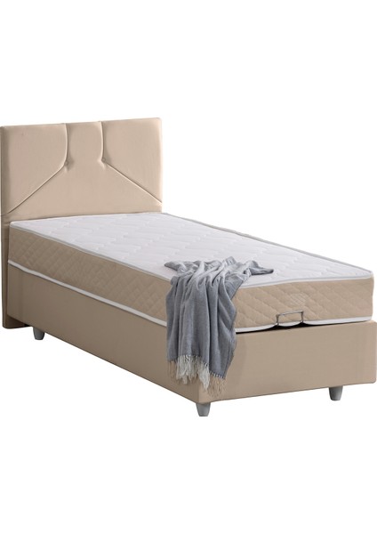 Wick Baza Başlık Letto Yatak Seti - Bej