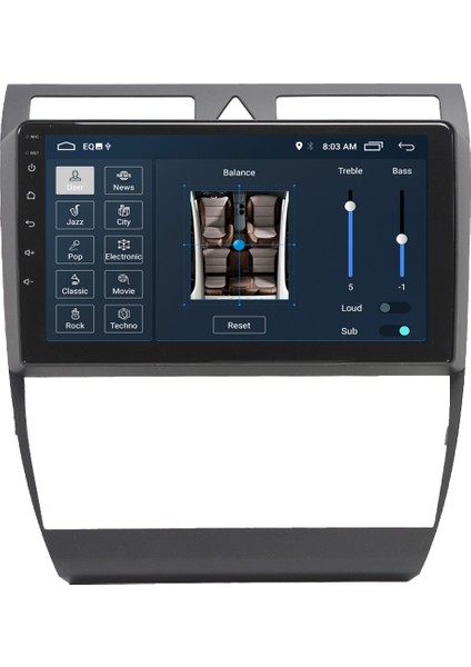 Audi A6 Android 11 Carplay Multimedya Ekran Teyp 2GB+16GB