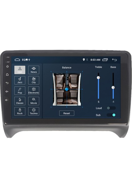 Audi Tt Android 11 Carplay Multimedya Ekran Teyp 2GB+16GB
