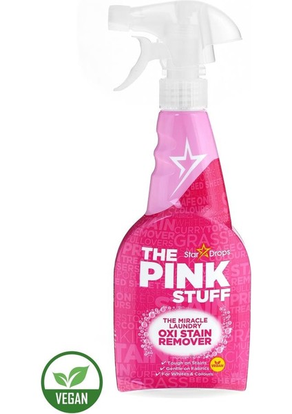 The Pink Stuff Mucizevi Oxi Leke Çıkarıcı Sprey 500 ml + Mucizevi Oxi Toz Leke Çıkarıcı Beyazlar 1 kg