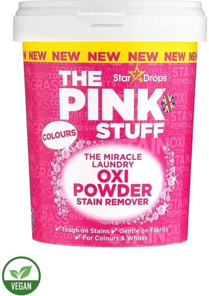 The Pink Stuff Mucizevi Oxi Leke Çıkarıcı Sprey 500 ml + Mucizevi Oxi Toz Leke Çıkarıcı Renkliler 1 kg