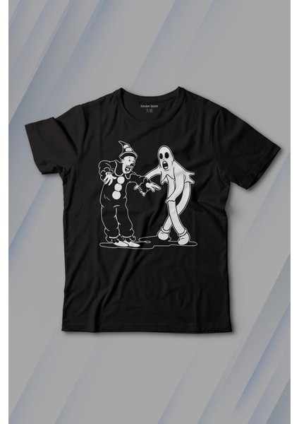 Ghostmane Music Dans Müzik Palyaço Hayalet Baskılı Çocuk T-Shirt