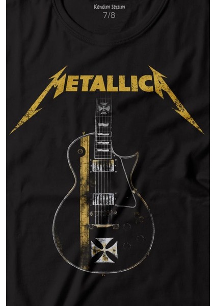Metallica Iron Cross Gitar Baskılı Çocuk T-Shirt fiyatları