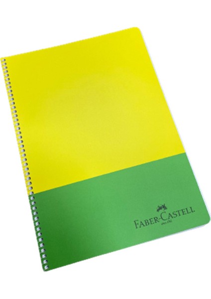 Faber Castell A4 100YP Kareli Pp Kapak Neon Spiralli Defter