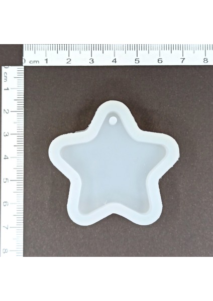 Epoksi Reçine Oval Köşeli Yıldız Silikon Kalıp HB2010-0040