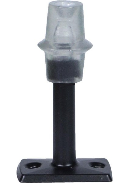 Kapı Kolu Stoperi Tamponu Mat Siyah 8 Cm Metal Kapı Stopu Durdurucu Tutucu Tutacağı Silikonlu