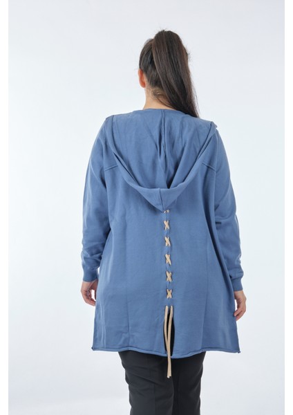 Minimalist Oversize Kapüşonlu Midi Kadın Ceket fırsatları