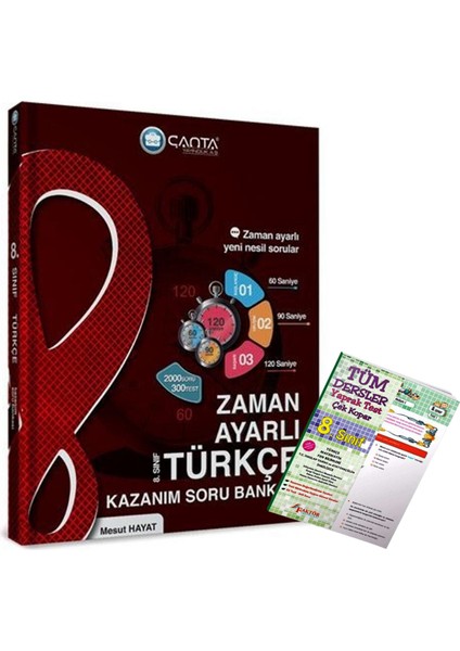 8.Sınıf Türkçe Zaman Ayarlı Kazanım Soru Bankası 2022