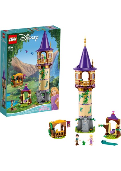 ® | Disney Princess# Rapunzel#in Kulesi 43187- 6 Yaş ve Üzeri Prenses Seven Çocuklar İçin Yaratıcı Oyuncak Yapım Seti (369 Parça)