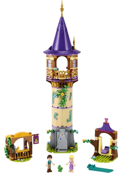 ® | Disney Princess# Rapunzel#in Kulesi 43187- 6 Yaş ve Üzeri Prenses Seven Çocuklar İçin Yaratıcı Oyuncak Yapım Seti (369 Parça)