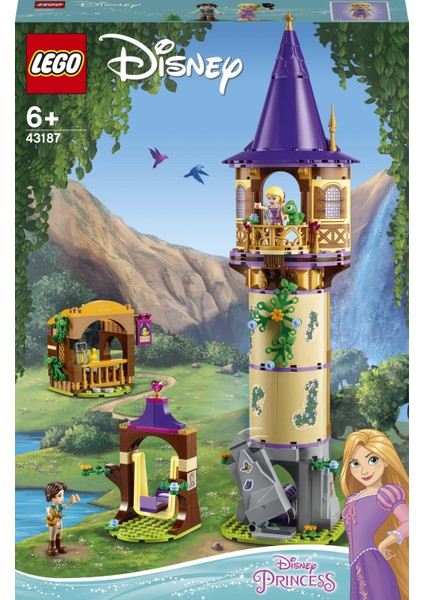 ® | Disney Princess# Rapunzel#in Kulesi 43187- 6 Yaş ve Üzeri Prenses Seven Çocuklar İçin Yaratıcı Oyuncak Yapım Seti (369 Parça)