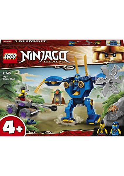 NINJAGO® Legacy Jay#in Elektro Makinesi 71740 Koleksiyonluk Minifigürler İçeren Ninja Yapım Oyuncağı (106 Parça)