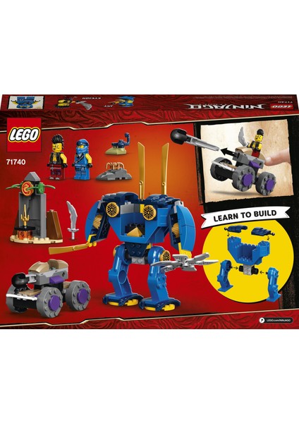 NINJAGO® Legacy Jay#in Elektro Makinesi 71740 Koleksiyonluk Minifigürler İçeren Ninja Yapım Oyuncağı (106 Parça)