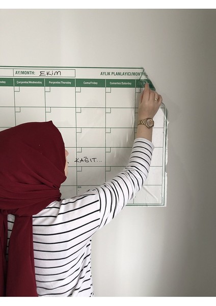 Planlayıcı Akıllı Kağıt Planner Sticker  Kağıt Tahta Yazı Tahtası Takvim Aylık Monthly Set