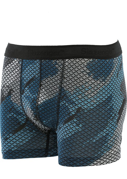 HEEL Erkek Boxer Beyaz / Mavi