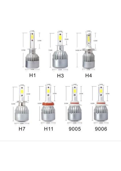 Citroen C-Elysee Kısa Far LED Xenon Şimşek Etkili