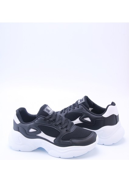 Siyah Beyaz Kadın Sneaker 0152