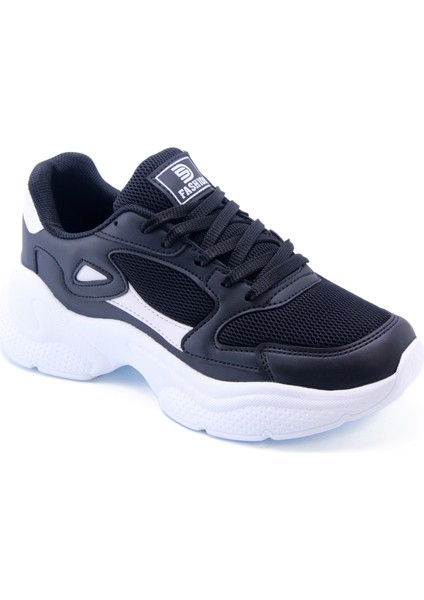 Siyah Beyaz Kadın Sneaker 0152