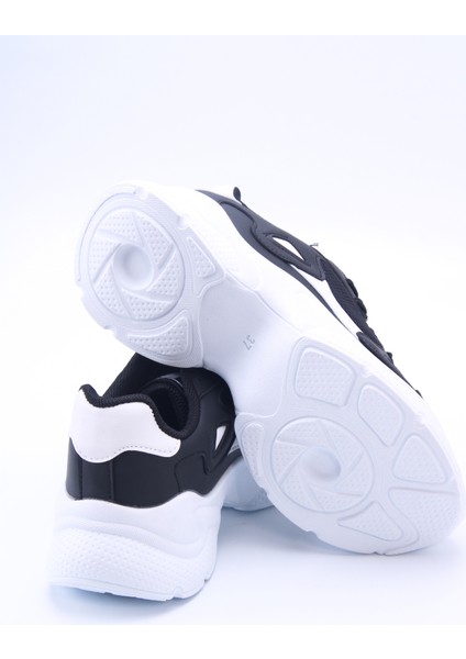 Siyah Beyaz Kadın Sneaker 0152