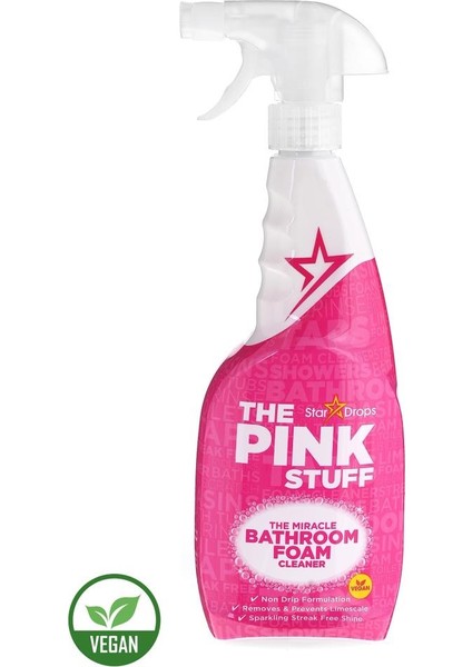 The Pink Stuff Mucizevi Banyo Köpük Temizleyici 750 ml + Mucizevi Krem 500 ml