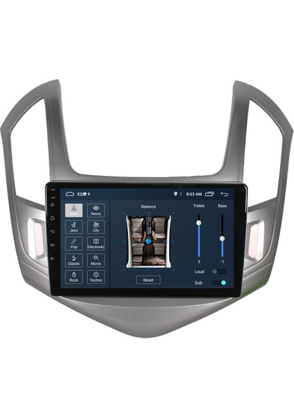 Chevrolet Cruze Android 11 Carplay Multimedya Ekran Teyp 2GB+16GB