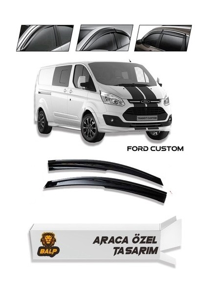 Ford Custom Cam Rüzgarlığı 4lü