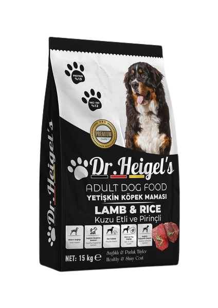 Dr. Heigel's Dr. Heigels Lamb & Rice Kuzu Etli Yetişkin Köpek Maması 15 kg