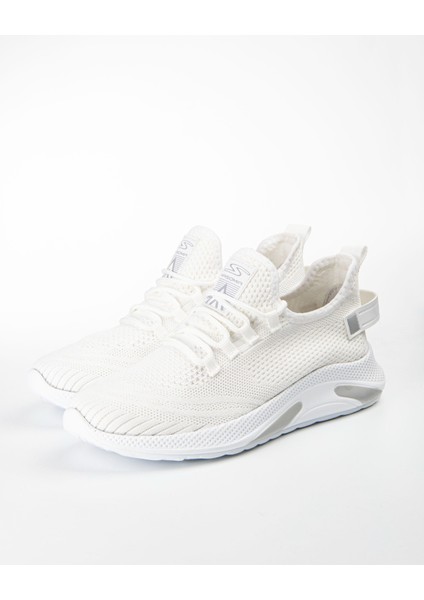 Beyaz Unisex Triko Sneaker 4555