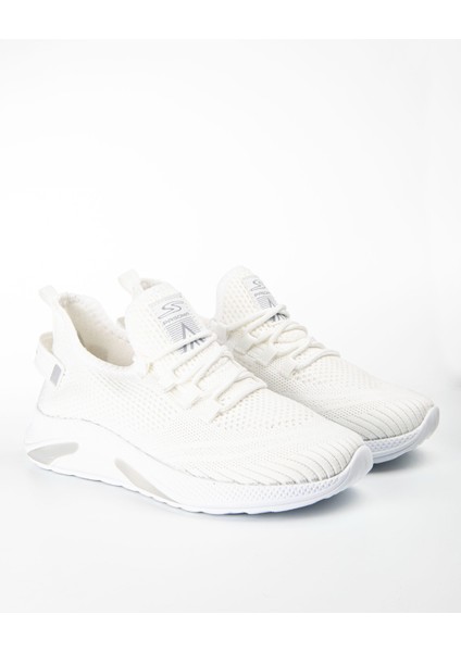 Beyaz Unisex Triko Sneaker 4555 fiyatları