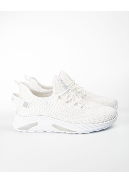 Beyaz Unisex Triko Sneaker 4555 modelleri