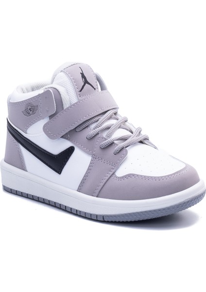 Beyaz Gri Çocuk Sneaker 7169