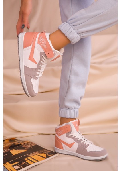 Buz Beyaz Kadın Sneaker 8070 modelleri
