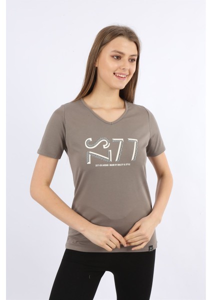 Turuncu Baskılı Kısa Kollu T-Shirt fiyatları