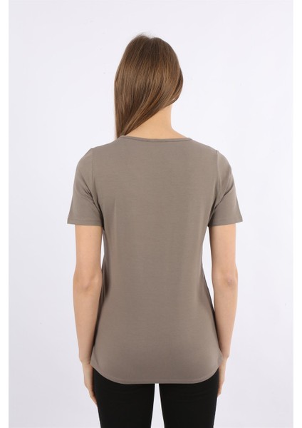 Turuncu Baskılı Kısa Kollu T-Shirt fırsatları