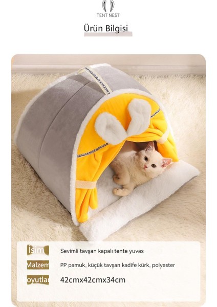 Kışın Sıcak Tut Çadır Kedi Yatağı (Yurt Dışından) fiyatları
