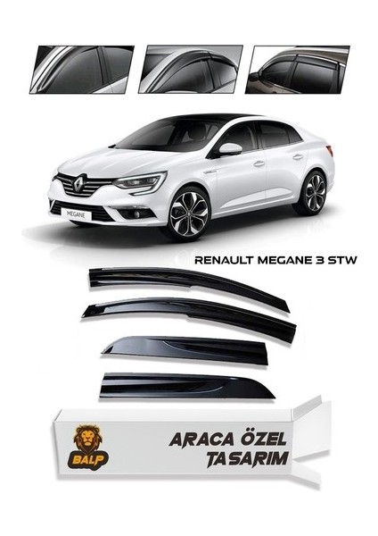 Renault Megane 3 Stw Cam Rüzgarlığı 4lü