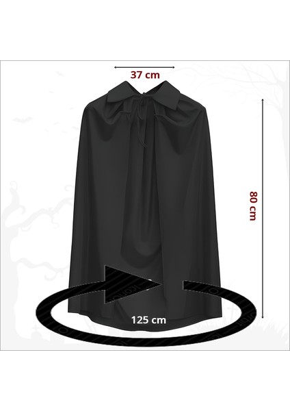 Çocuk Cadı ve Vampir Pelerini 80 cm