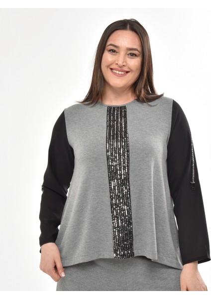 Kışlık Büyük Beden Ikili Takım-Tesettür Alt Üst Takım-Terletmez Kumaş-Oversize Kesim-Siyah Takım 7001 indirimleri