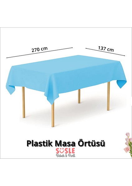 Masa Örtüsü 137CM x 270CM - Mavi fiyatları