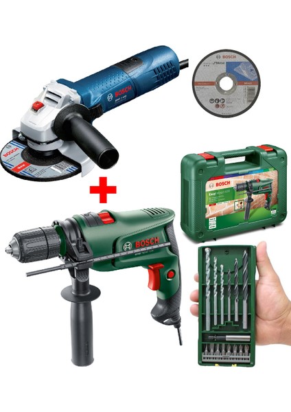 Darbeli Matkap Easyimpact 600 ve Bosch Avuç Taşlama Makinası Gws 7-115 Spiral