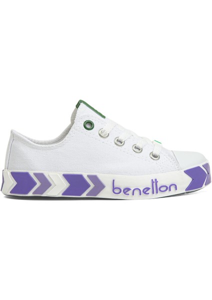 ® | BN-30633-3374 Beyaz Lila - Çocuk Spor Ayakkabı